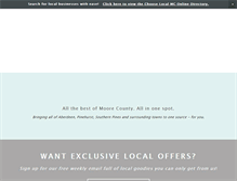 Tablet Screenshot of chooselocalmc.com